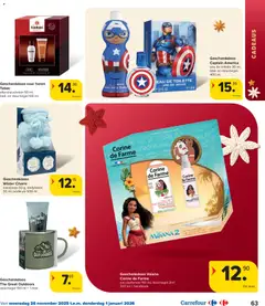 Carrefour Folder- Feest - Voorbeeld van een folder van Carrefour, geldig van 26.11.2025 | Pagina: 63 | Producten: Gel, Douche, Eau de toilette, Douchegel