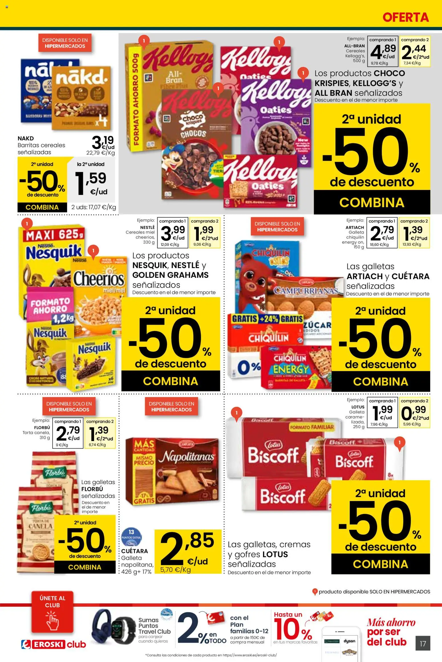 Eroski - Siempre a buen precio  │ válido desde el 12.02.2026 | Página: 17 | Productos: Ψηφιακή κάμερα, Cereales, Galletas