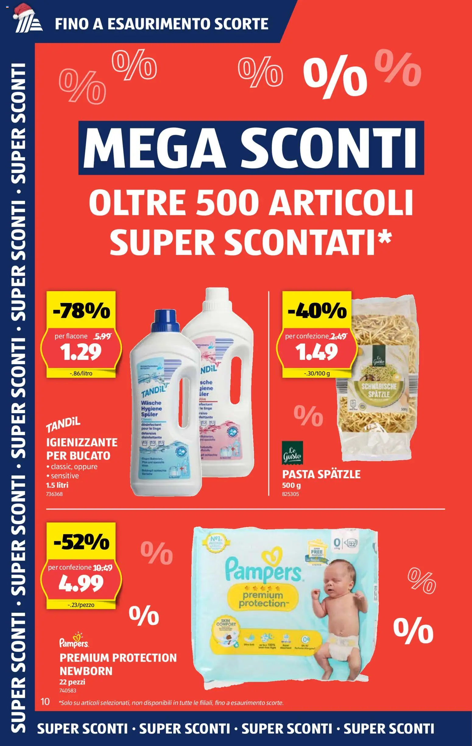 Aldi Aktionen Mega Sconti – gültig ab 17.12.2025 | Seite: 1 | Produkte: Liege, Pasta, Pampers