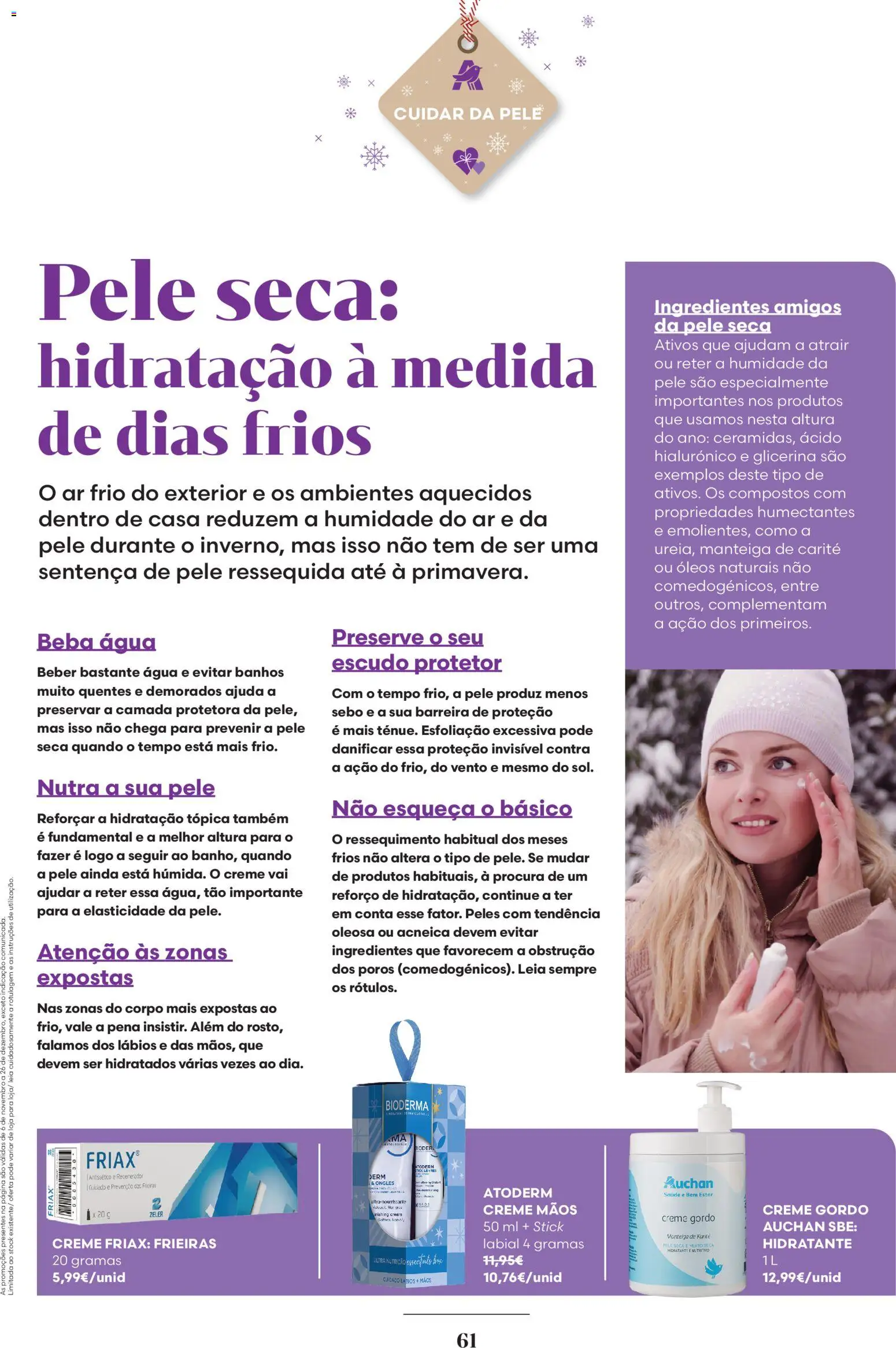 Auchan - Vem aí o Natal │ válido de 06.11.2025 | Página: 61 | Produtos: Agua, Manteiga, Creme