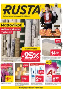 Rusta-mainoslehti voimassa 13.10.2025 alkaen
