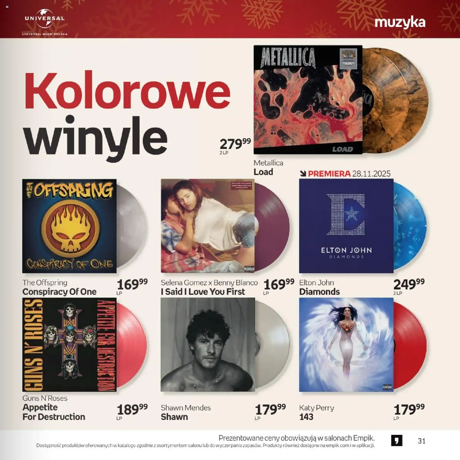Empik promocje - Xmas Muzyka od 26.11.2025 | Strona: 31 | Produkty: Winyle