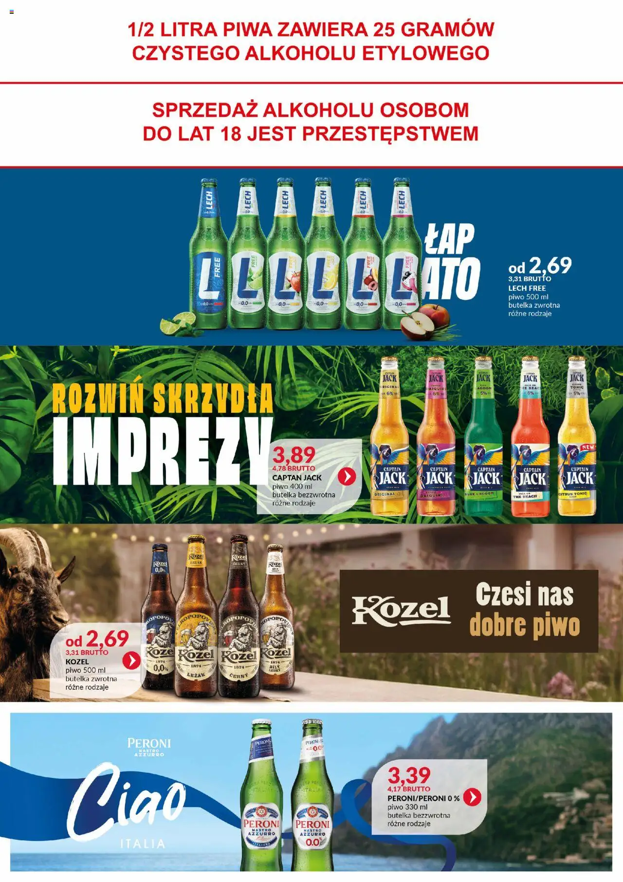Eurocash Gazetka - Katalog Alkoholowy od 01.06.2025 | Strona: 49 | Produkty: Leżak, Piwo