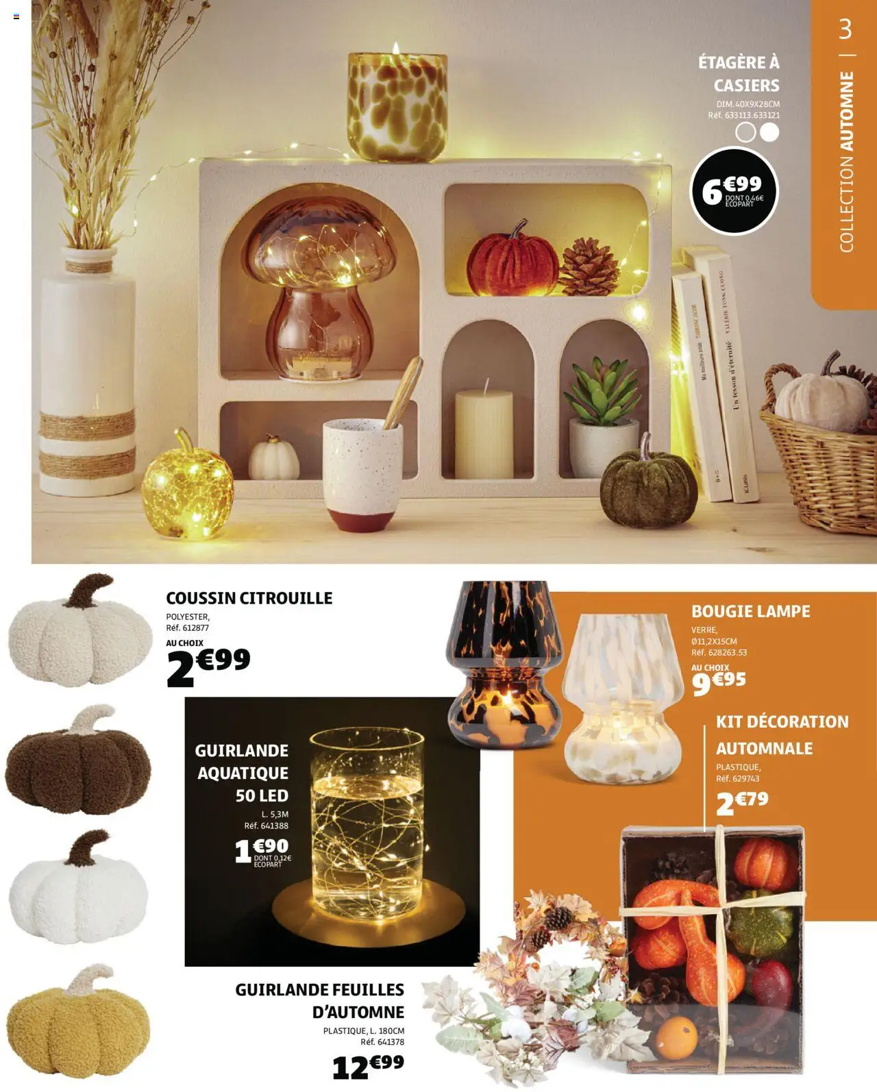{H1} | Page: 3 | Produits: Citrouille, Étagère, Lampe
