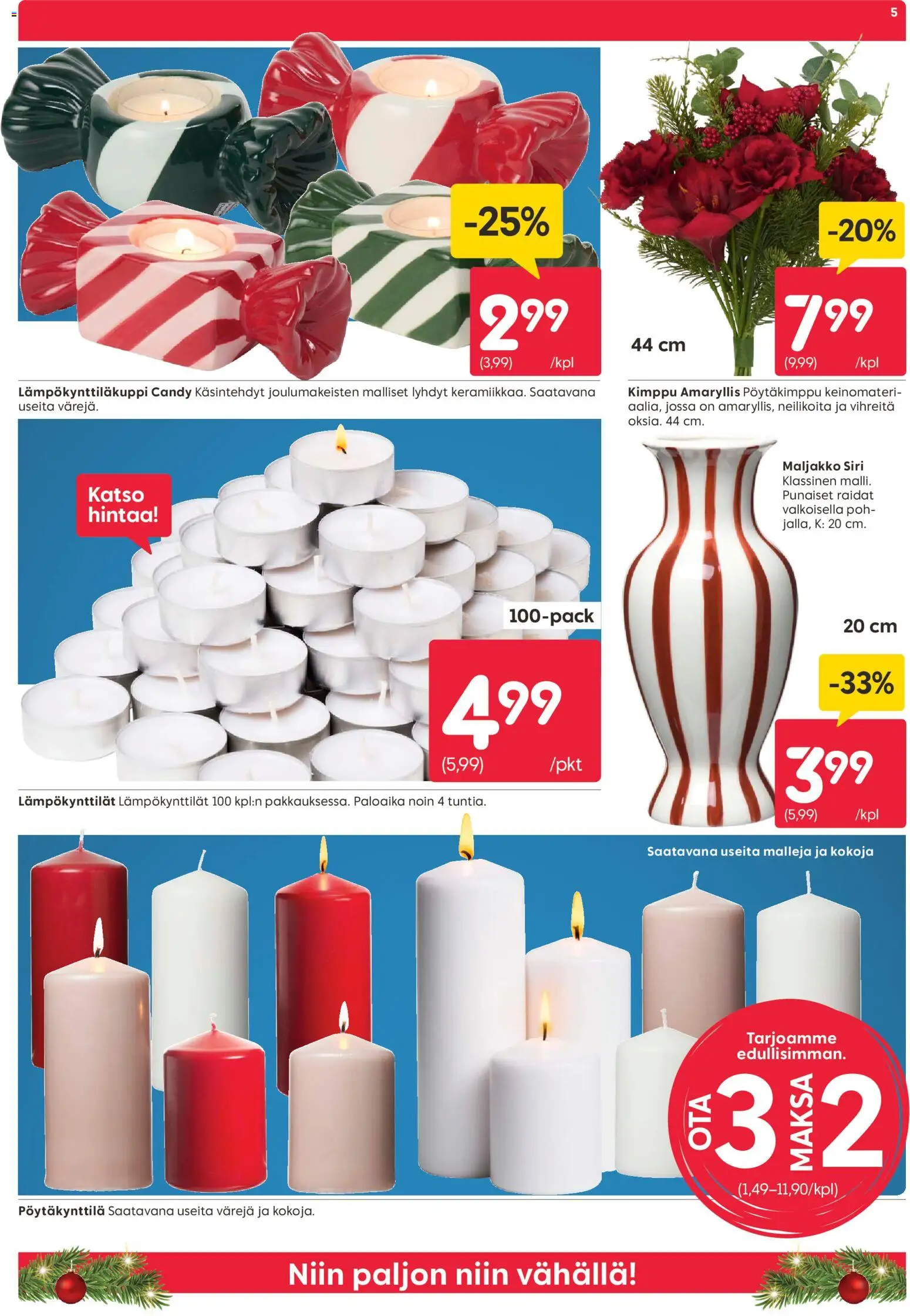 Rusta tarjoukset – voimassa 03.11.2025 alkaen | Sivu: 5 | Tuotteet: Maljakko