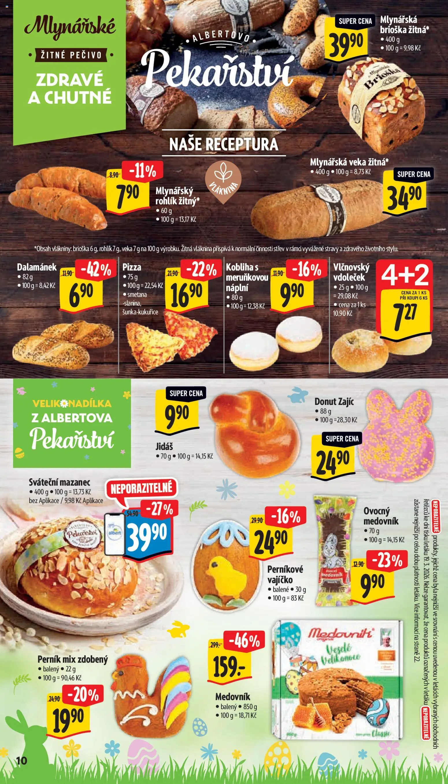 Albert leták - Supermarket od 25.03.2026 | Strana: 18 | Produkty: Veka, Medovník, Pečivo, Dalamánek