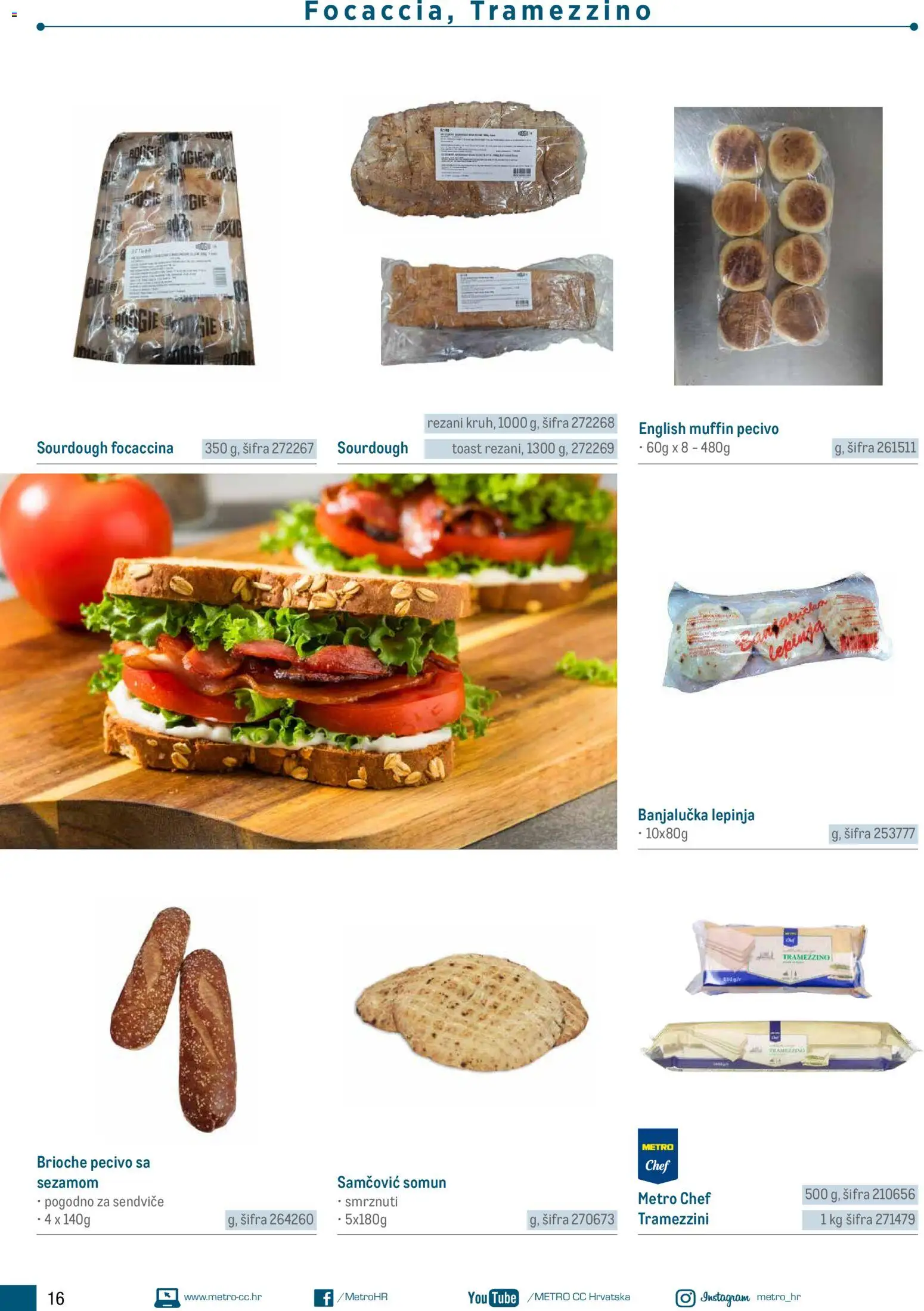Metro katalog | vrijedi od 05.03.2026 | Stranica: 16 | Proizvodi: Somun, Toast, Pecivo