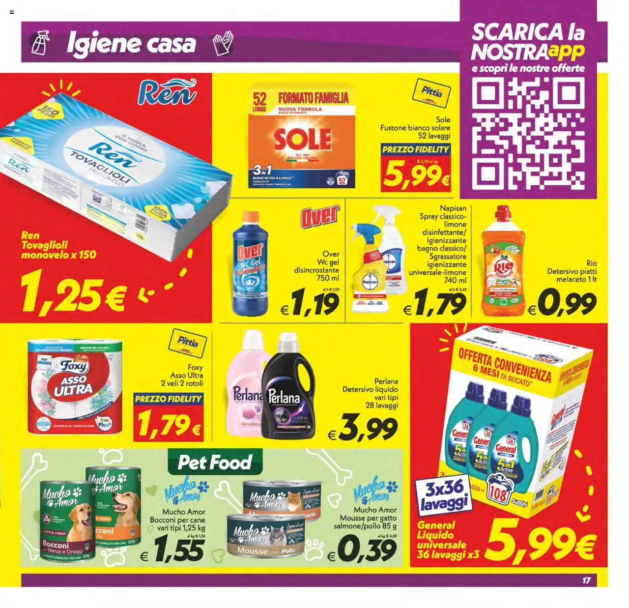 Volantino SuperConveniente del 23.09.2025 | Pagina: 17 | Prodotti: Sgrassatore, Limone, Ortaggi, Bagno