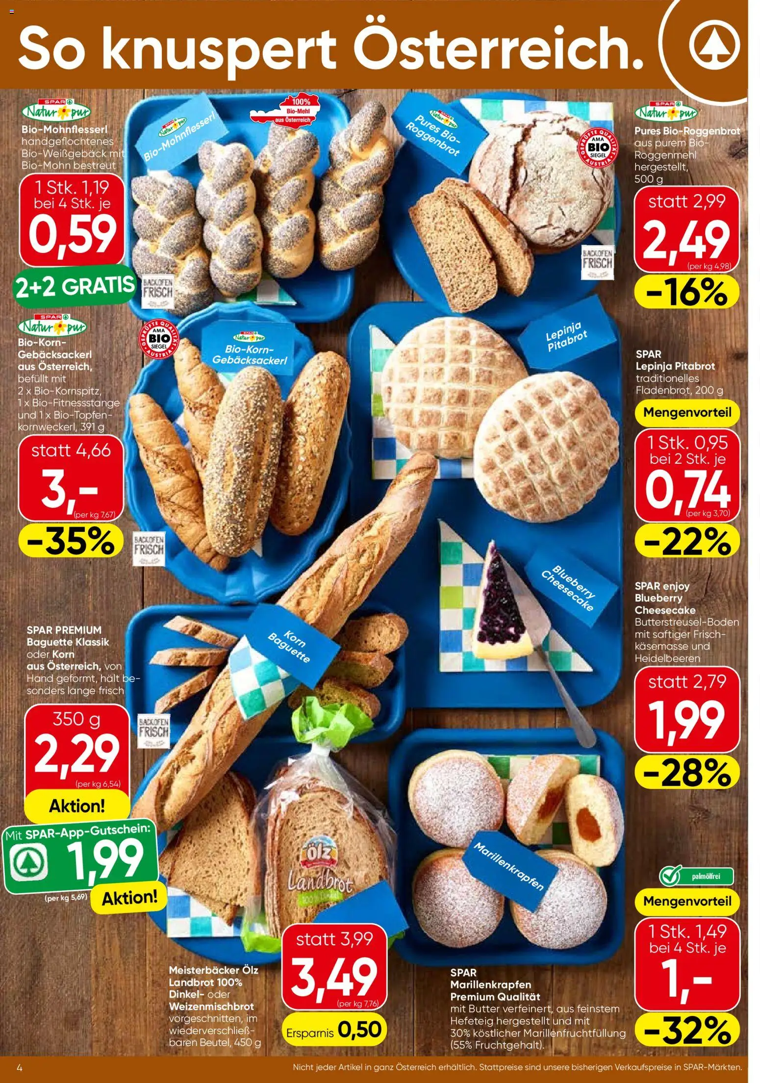 Spar Flugblatt - Burgenland gültig ab 09.04.2026 | Seite: 4 | Produkte: Jääkaappipakastin, Butter