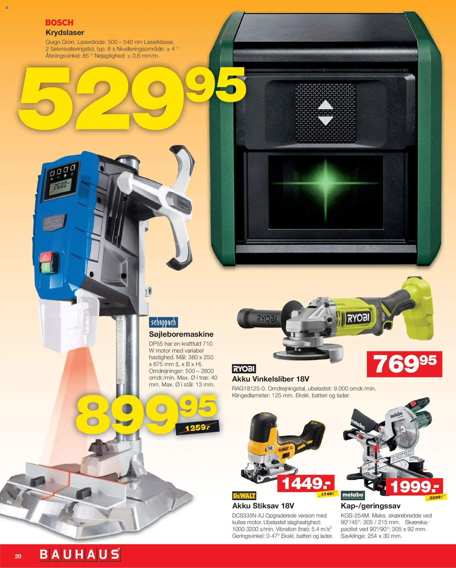 Bauhaus tilbudsavis – gyldig fra 31.10.2025 | Side: 20 | Produkter: Batteri