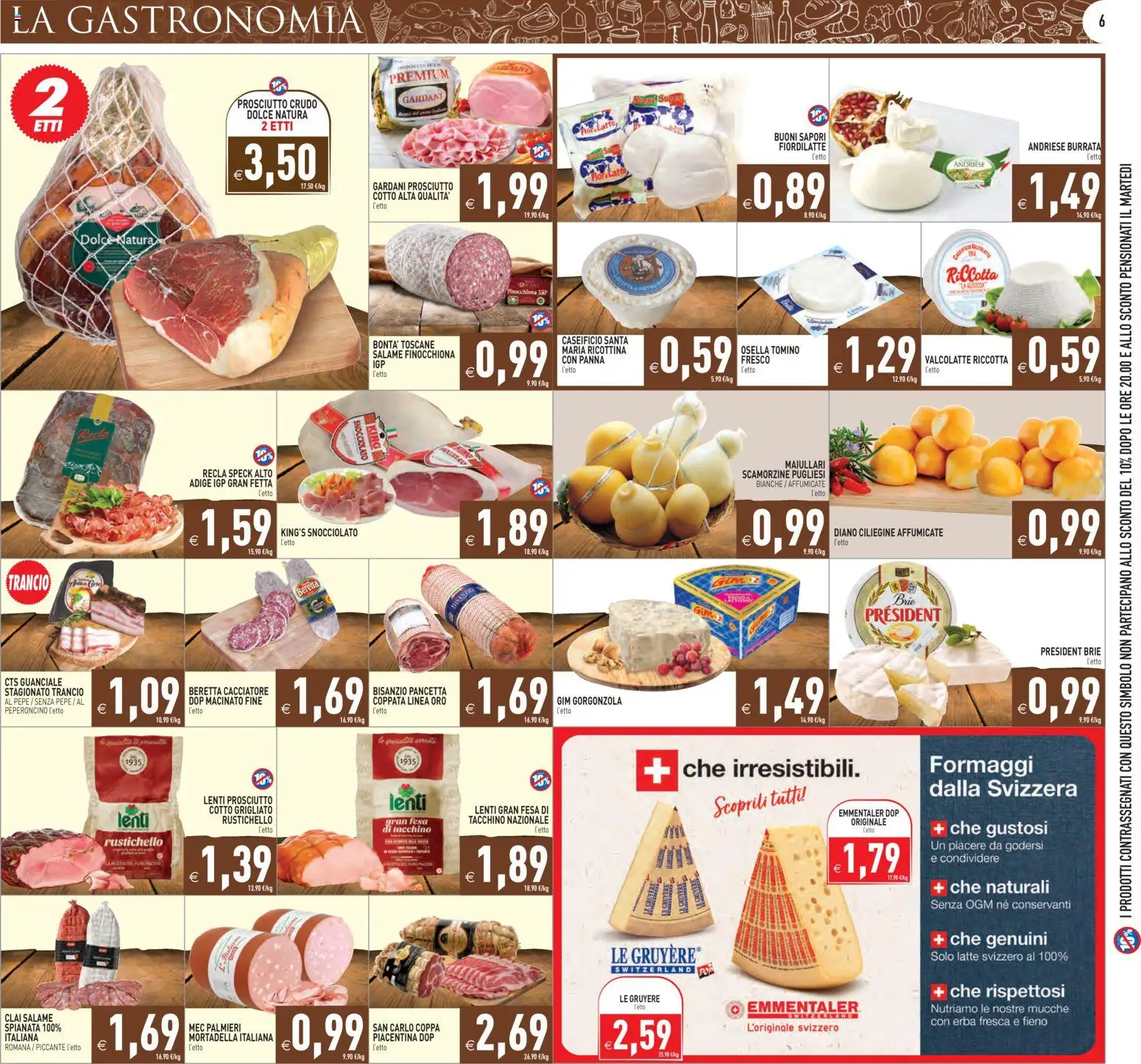 Volantino PIM Supermercati del 17.04.2026 | Pagina: 6 | Prodotti: Tacchino, Pepe, Guanciale, Macinato