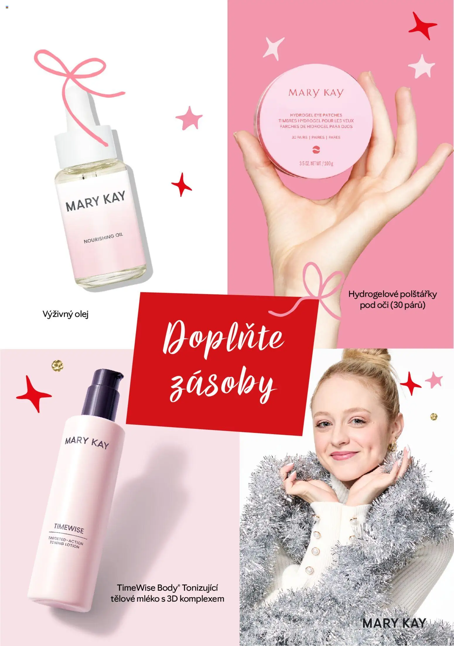 Mary Kay katalog - Vánoce od 12.11.2025 | Strana: 3 | Produkty: Tělové mléko, Polštářky, Mléko, Olej