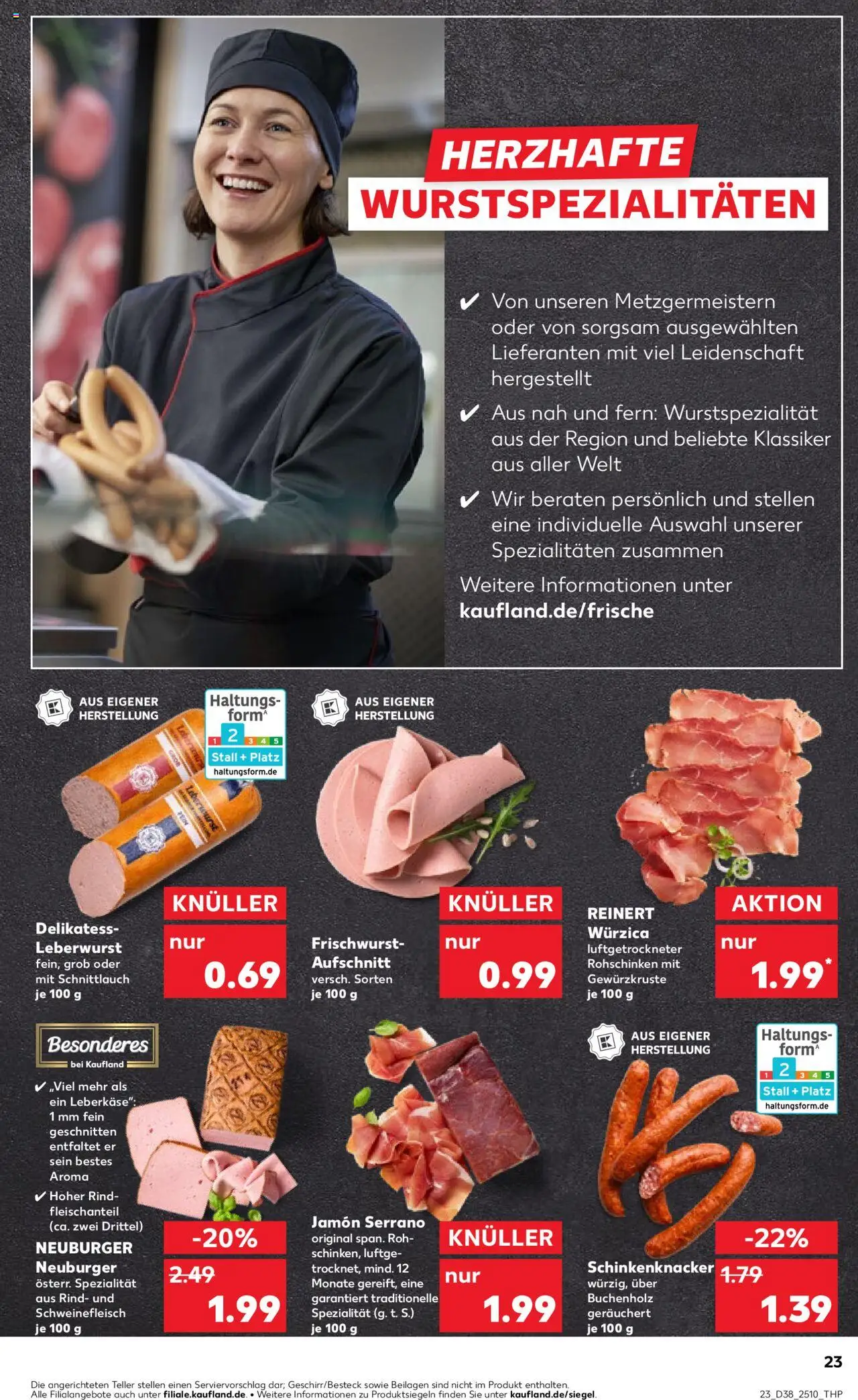 Kaufland prospekt Speyer	 – gültig ab 18.09.2025 | Seite: 23 | Produkte: Schweinefleisch, Leberkase