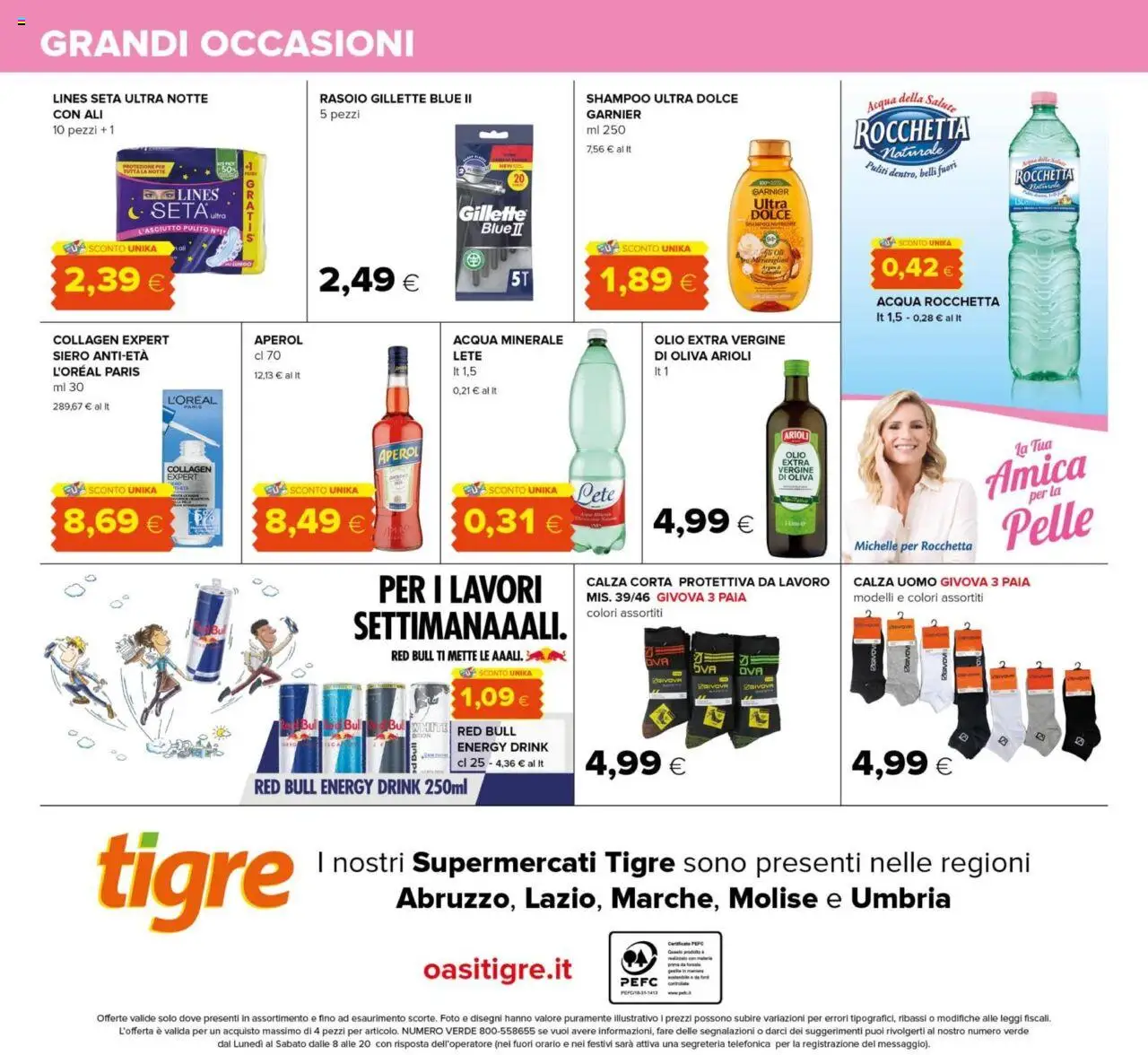 Volantino Tigre del 25.09.2025 | Pagina: 24 | Prodotti: Rasoio, Olio, Olio extra vergine, Acqua minerale