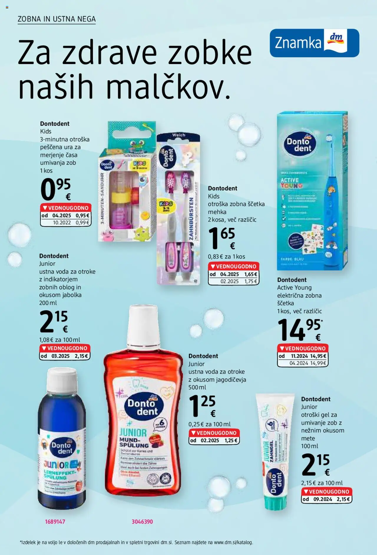 DM Drogerie Markt katalog │ velja od 01.08.2025 | Stran: 18 | Izdelki: Ura, Zobna scetka, Jabolka, Voda