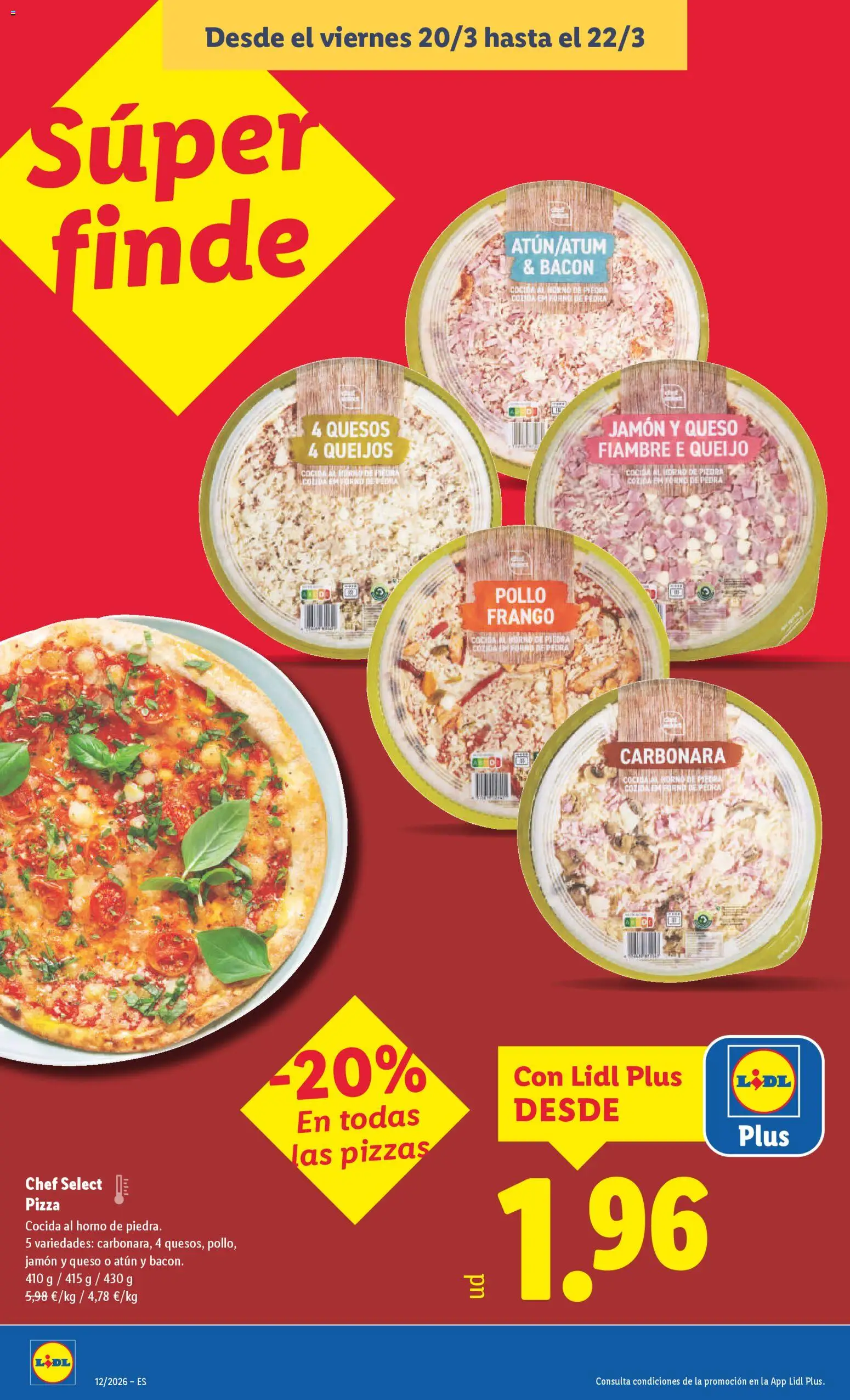Lidl folleto │ válido desde el 16.03.2026 | Página: 28 | Productos: Queso, Jamón, Pizza, Horno