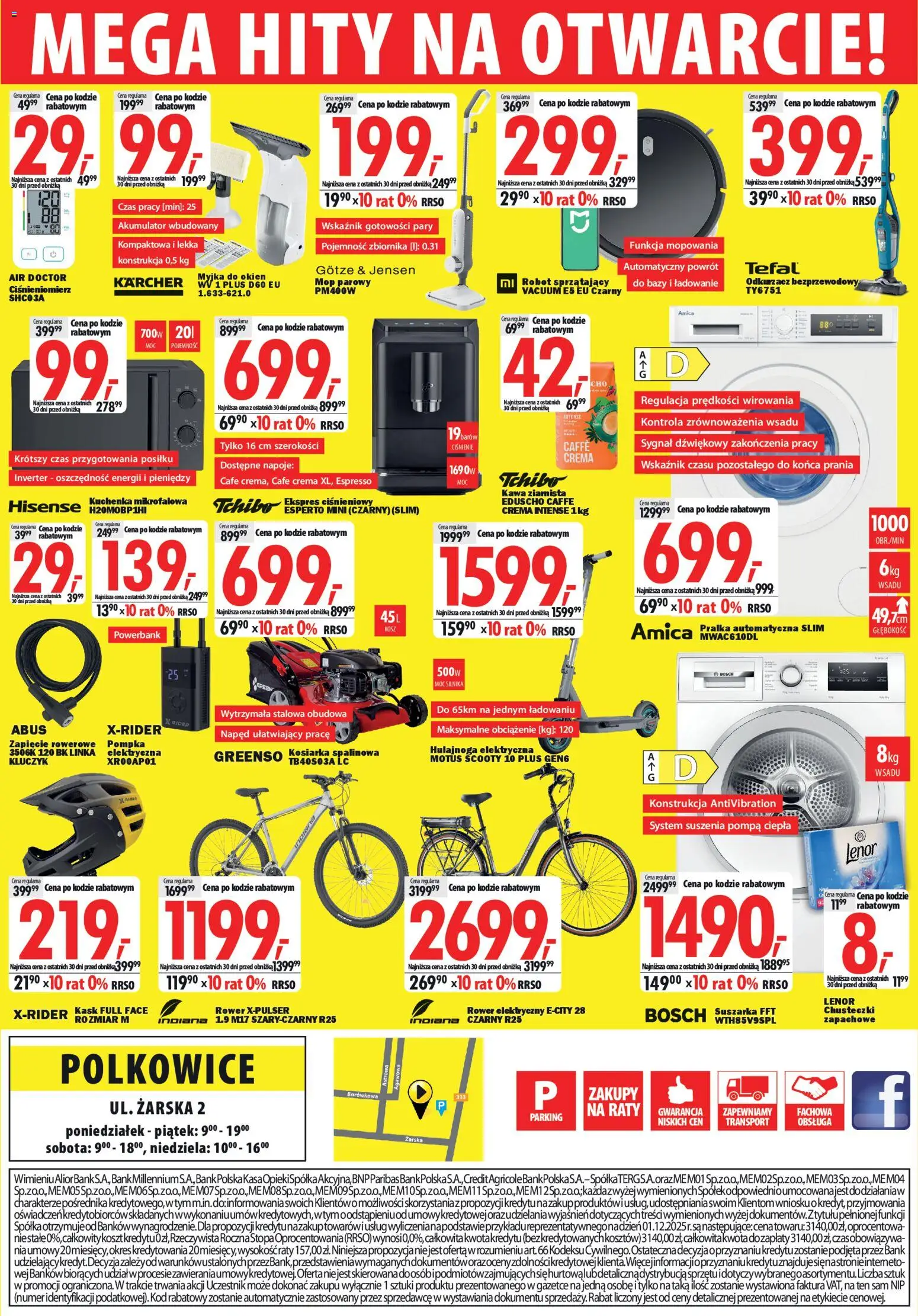 Mediaexpert promocje - Otwarcie po remoncie Polkowice od 19.03.2026 | Strona: 8 | Produkty: Suszarka, Kosz, Hulajnoga elektryczna, Robot sprzątający