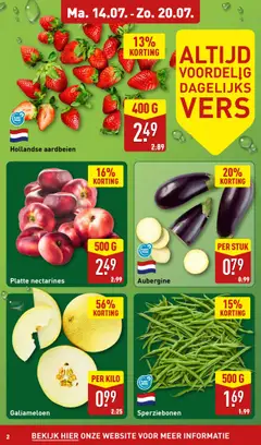  | Pagina: 2 | Producten: Nectarines, Aardbeien, Antipasti