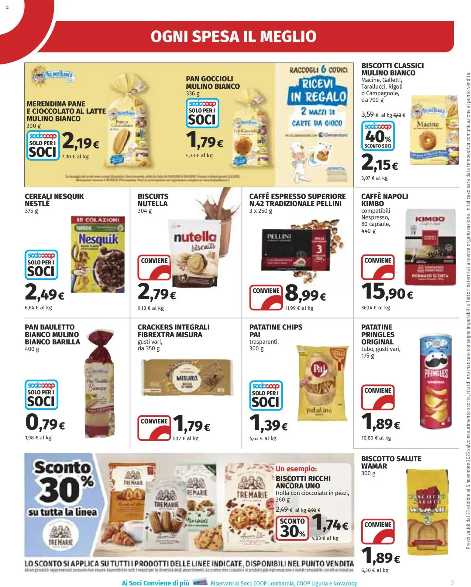 Volantino Ipercoop del 23.10.2025 | Pagina: 3 | Prodotti: Cioccolato, Latte, Data, Gioco