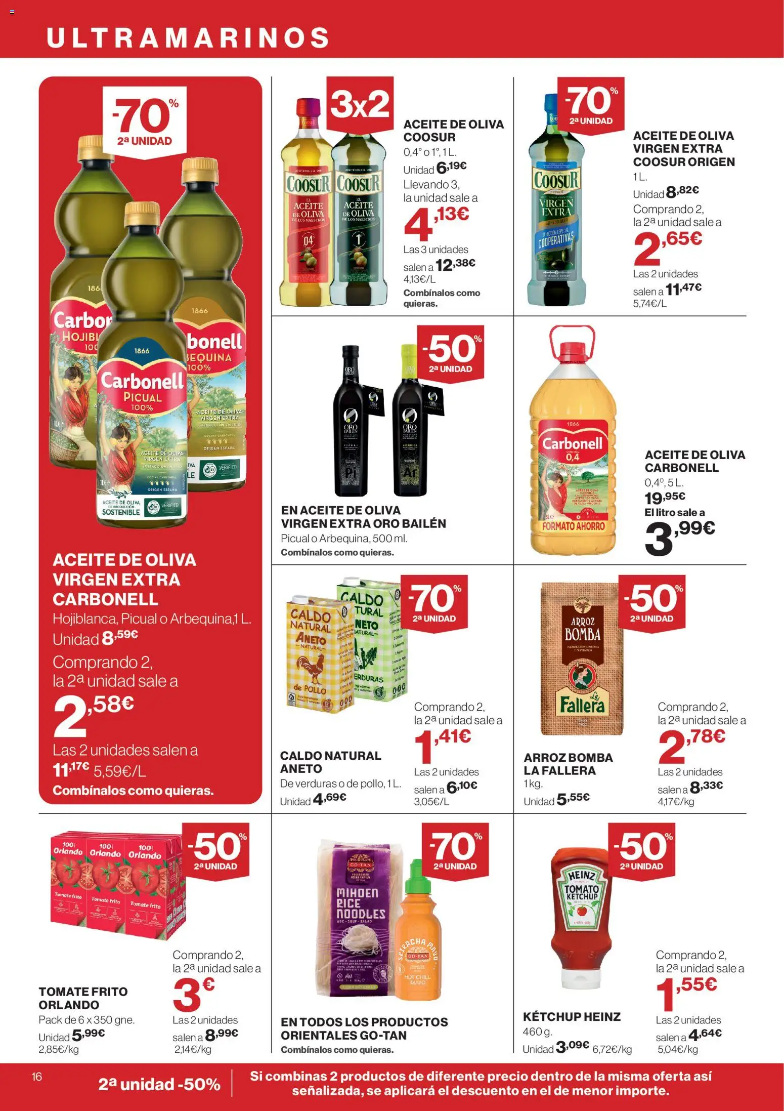 Supercor Canarias │ válido desde el 23.04.2026 | Página: 16 | Productos: Aceite, Arroz, Aceite de oliva virgen extra, Cocina