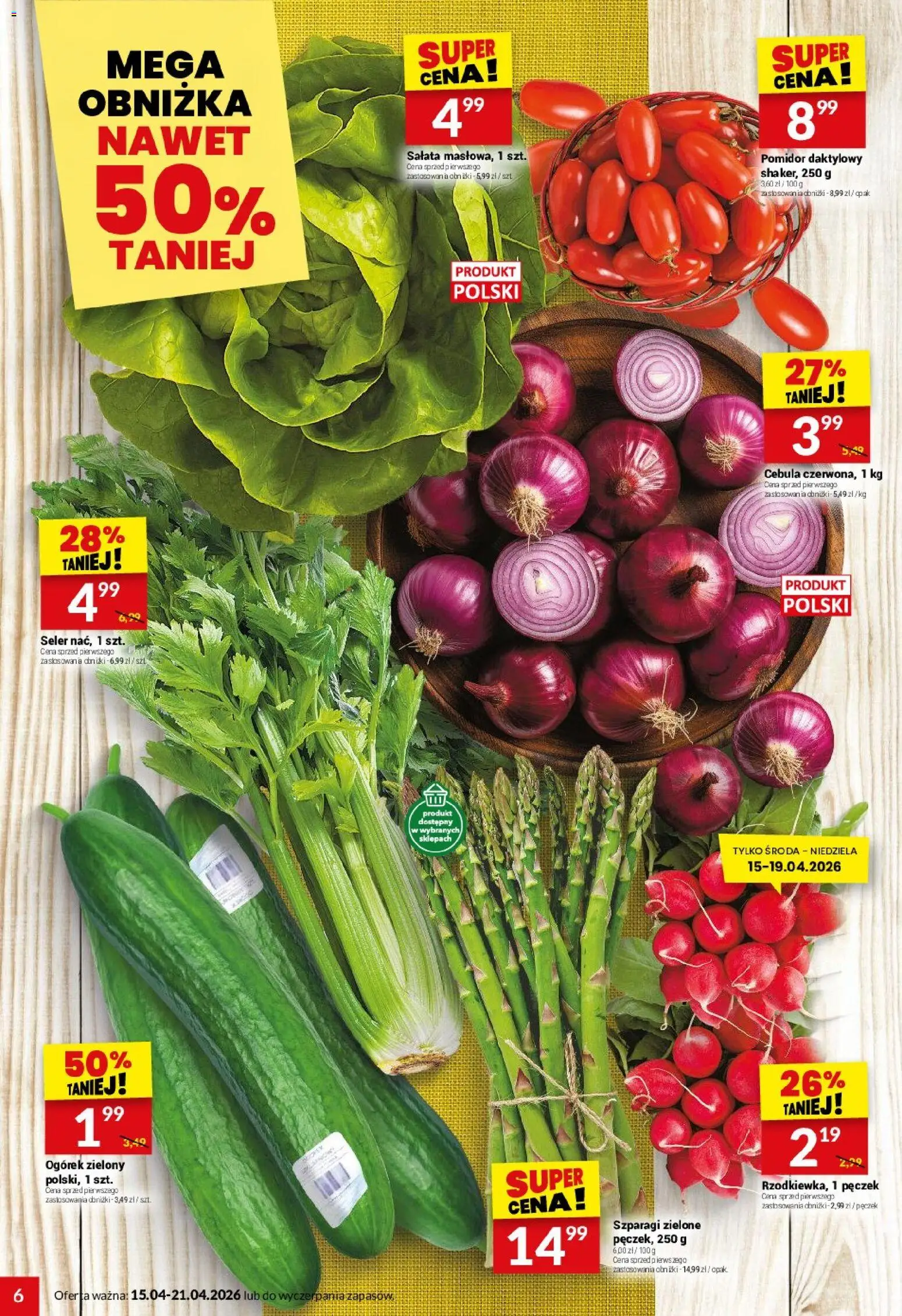 Twój Market gazetka od 15.04.2026 | Strona: 6 | Produkty: Szparagi