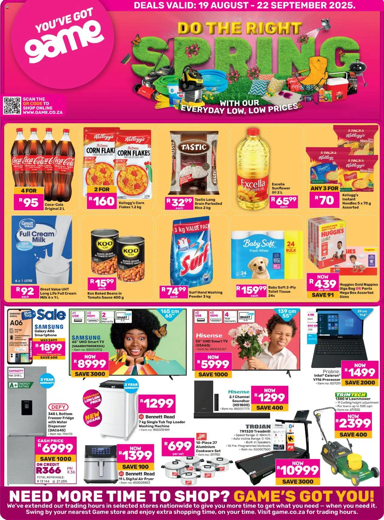 Game Specials │ valid from 19.08.2025 | Page: 1 | Products: Bag, Milk, Chicken, Sugar