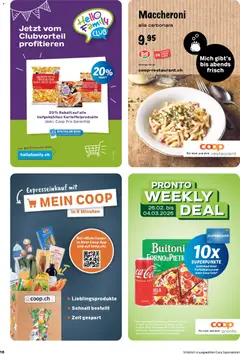 Coop Aktionen ab 26.02.2026 gültig | Seite: 18 | Produkte: Tiefkühlpizza, Pizza, Pasta