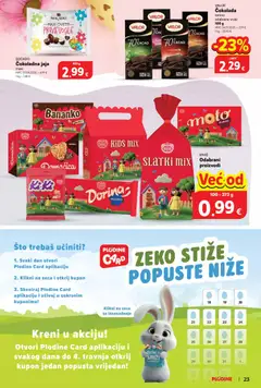 Katalog Plodine - Pregled kataloga iz trgovine Plodine, vrijedi od 01.04.2026 | Stranica: 23 | Proizvodi: Dorina, Jaja, Čokolada, Kakao