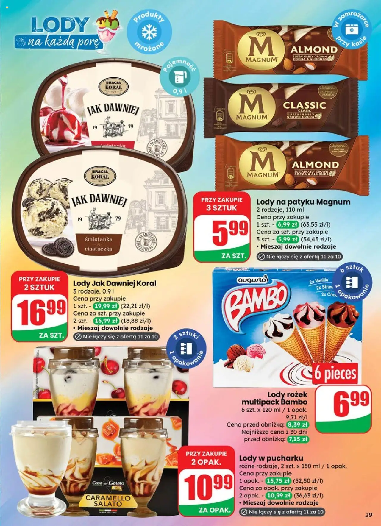 Dino Gazetka od 01.10.2025 | Strona: 29 | Produkty: Lody na patyku, Ciasteczka, Lody