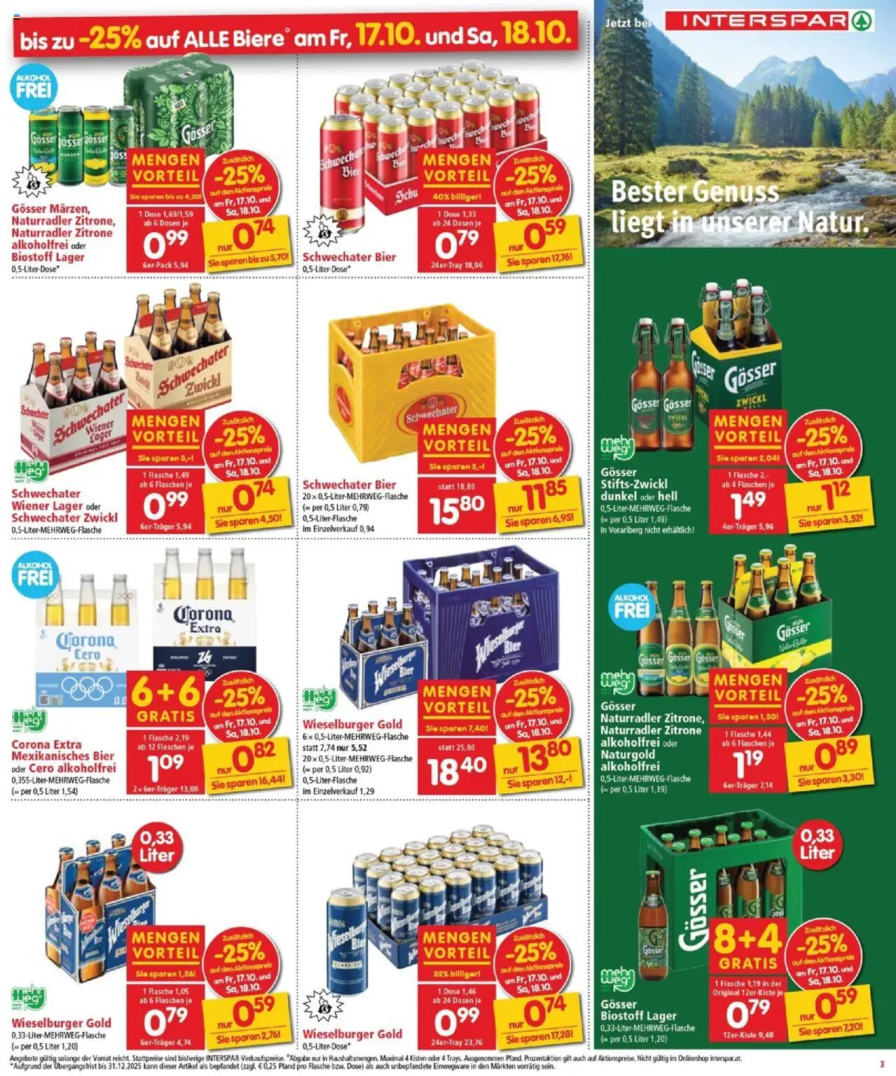 Interspar Flugblatt - Burgenland Nord gültig ab 16.10.2025 | Seite: 4 | Produkte: Zitrone, Bier