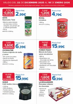 Vista previa Costco catálogo válido desde el 22.12.2025 | Página: 4 | Productos: Crema, Sazonador, Chocolate con leche, Φρυγανιές σικάλεως