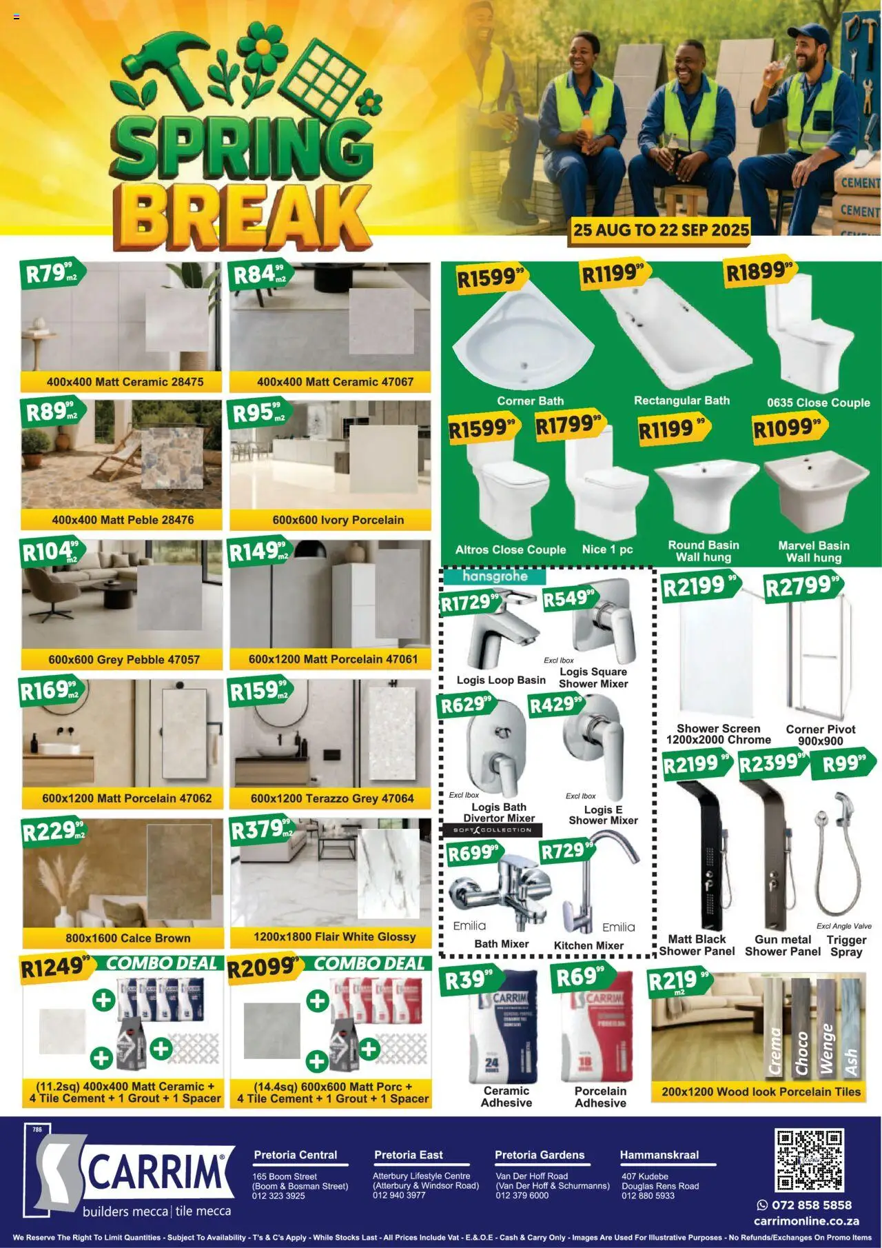 K. Carrim Specials │ valid from 25.08.2025 | Page: 4 | Products: PC, Mixer, Adhesive, Basin