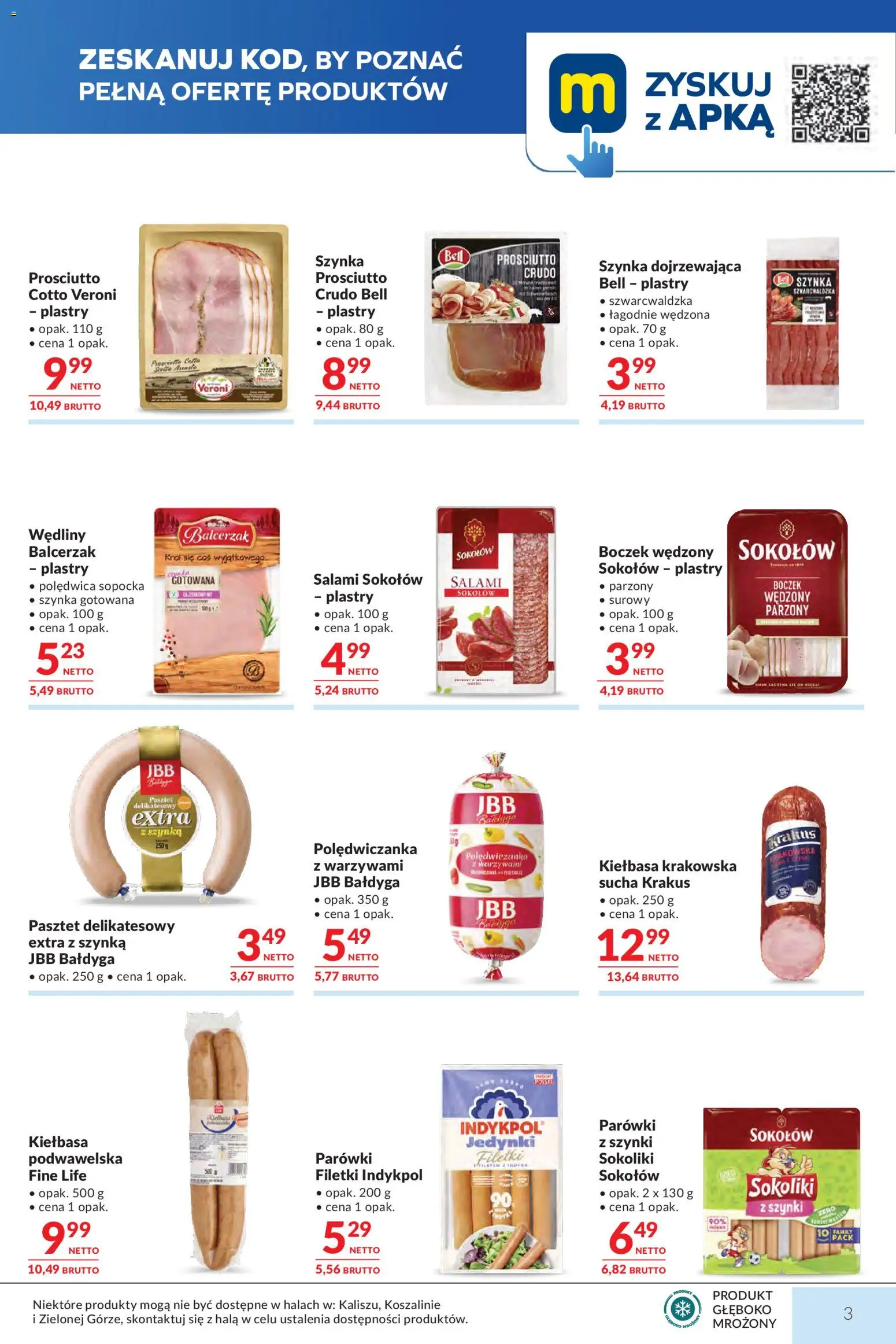 Makro Gazetka od 17.02.2026 | Strona: 3 | Produkty: Bell, Prosciutto, Salami, Szynka gotowana