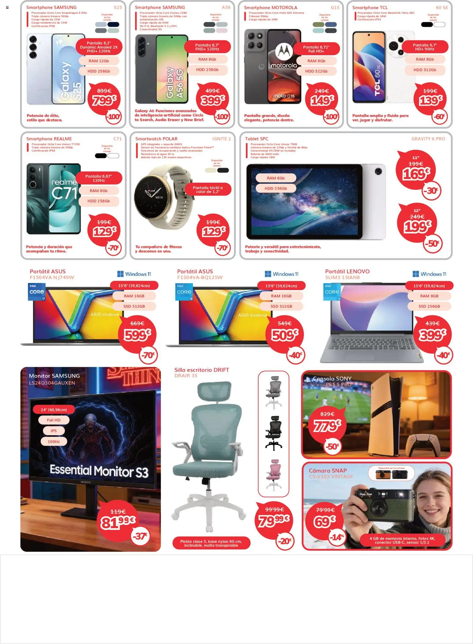 Mi Electro - folleto │ válido desde el 01.02.2026 | Página: 4 | Productos: Smartphone Samsung, Portátil Lenovo, Conector, Batería