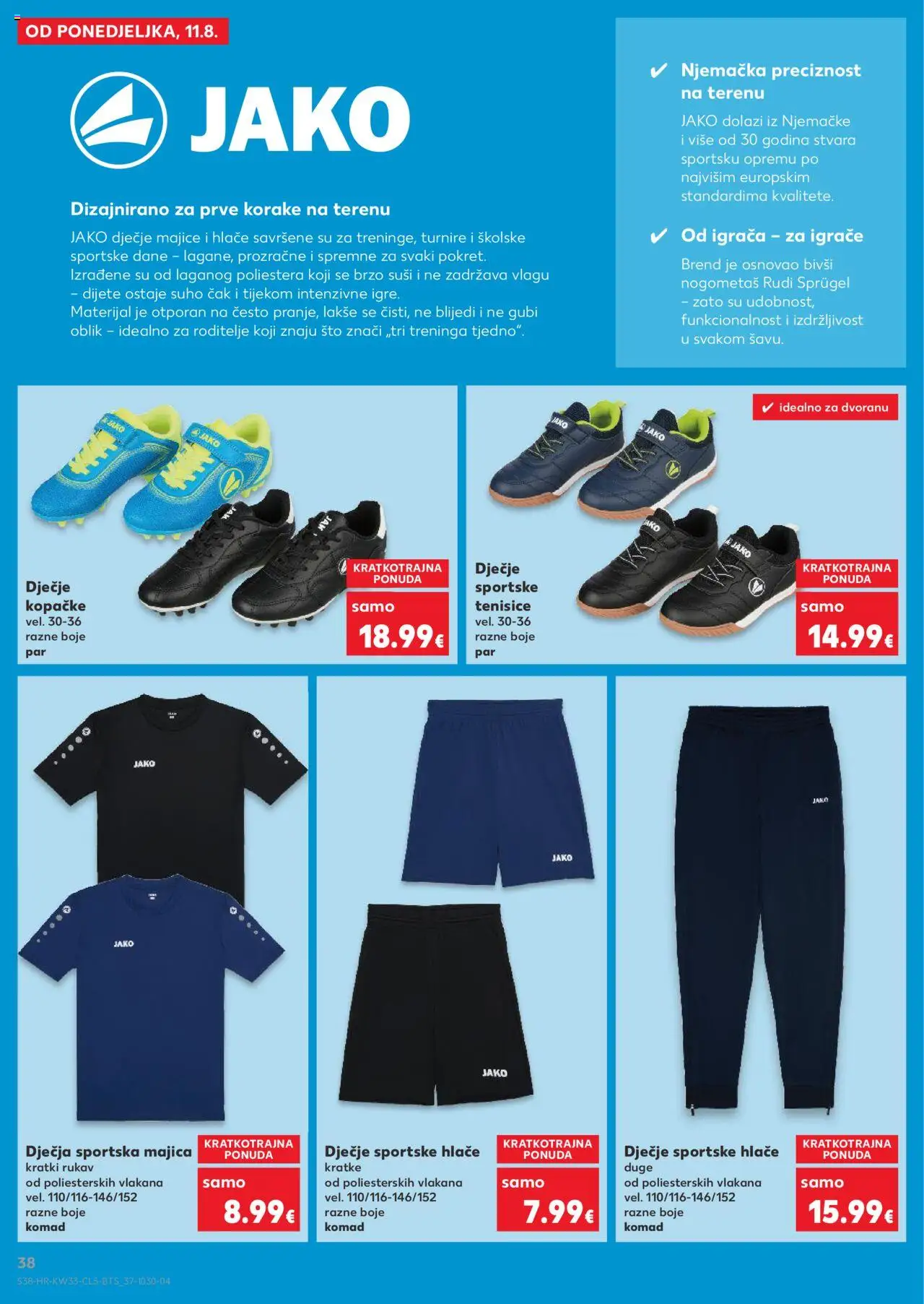 Kaufland HR akciós ujság - amely érvényes a következő dátumtól: 11.08.2025 | Oldal: 38