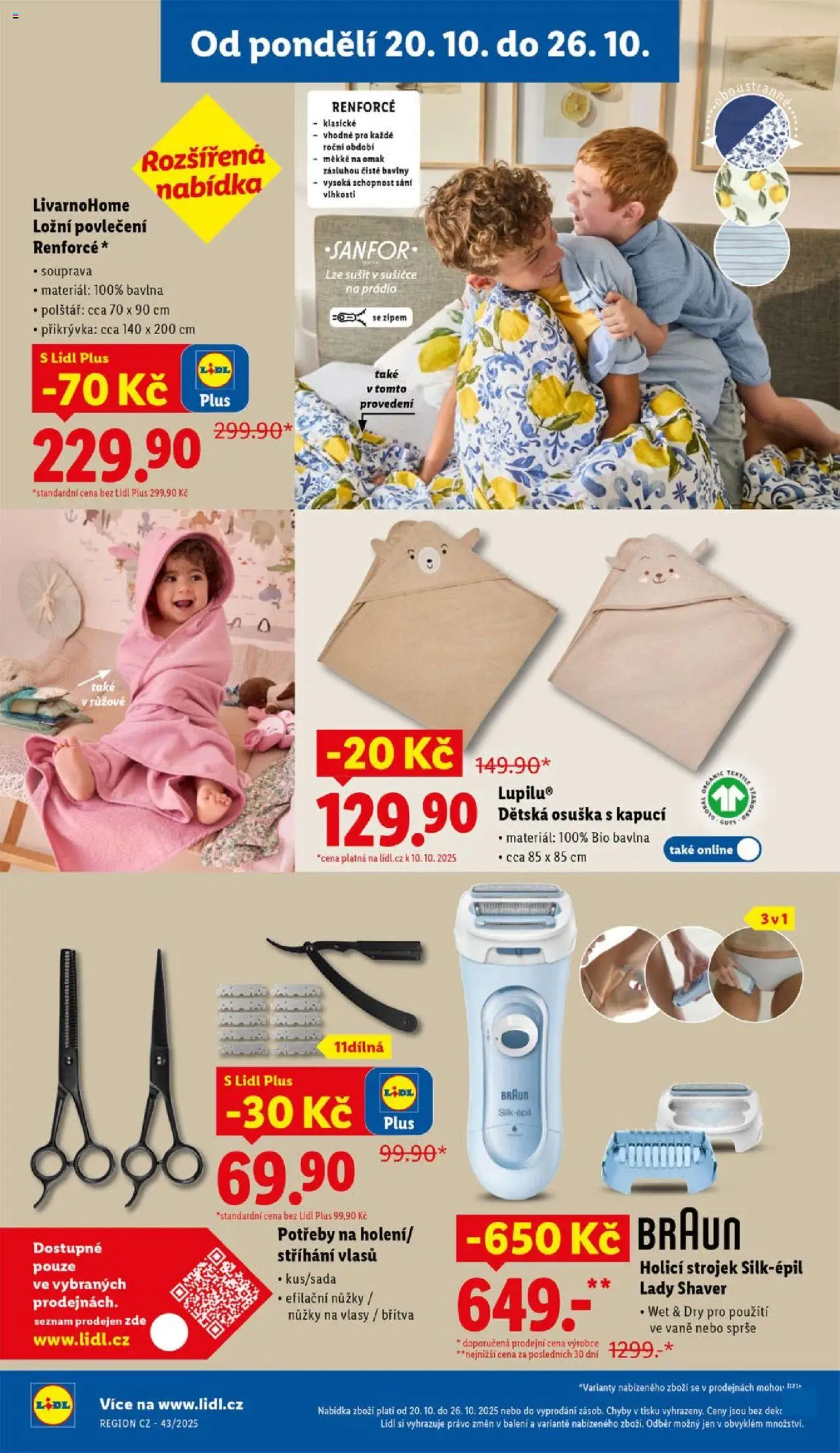 Lidl leták - Spotřební zboží od 20.10.2025 | Strana: 9 | Produkty: Dětská osuška s kapucí, Osuška, Povlečení, Dětská osuška