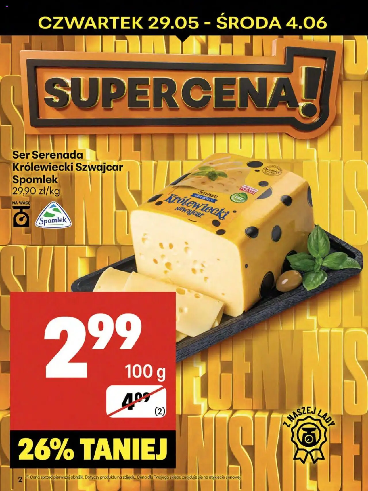 Delikatesy Centrum Gazetka od 29.05.2025 | Strona: 2 | Produkty: Ser żółty, Ser
