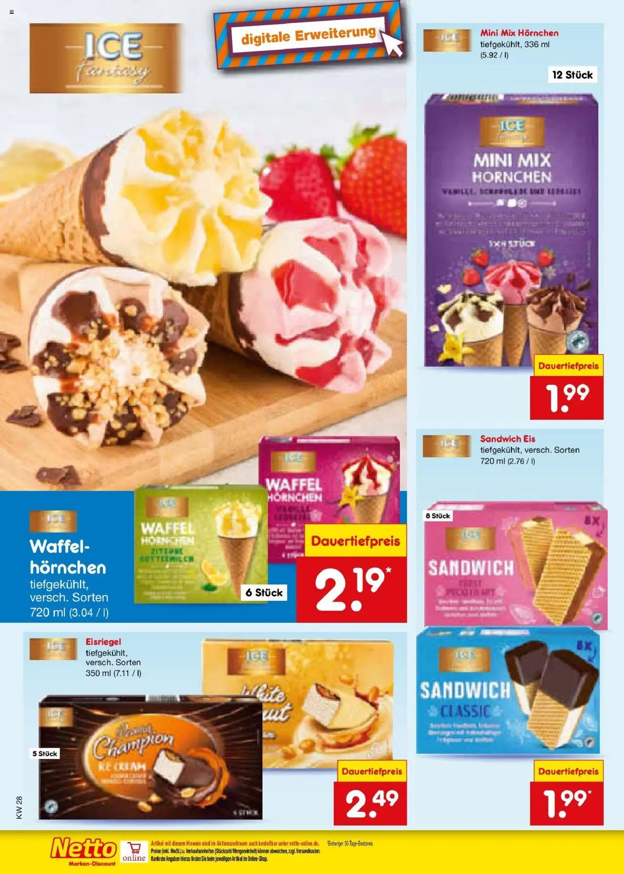 Netto Marken-Discount prospekt Bremen-Lesum	 - gültig ab dem 07.07.2025 | Seite: 22 | Produkte: Eis