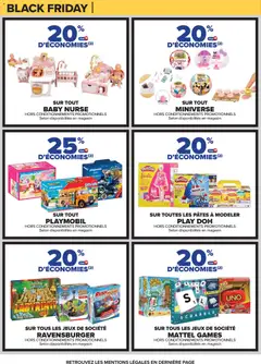 Carrefour - Prévisualisation de Carrefour Un noël pour tous les goûts, Black Friday valide à partir de 25.11.2025 | Page: 10 | Produits: Playmobil, Jeux, Jeux de société, Pâtes