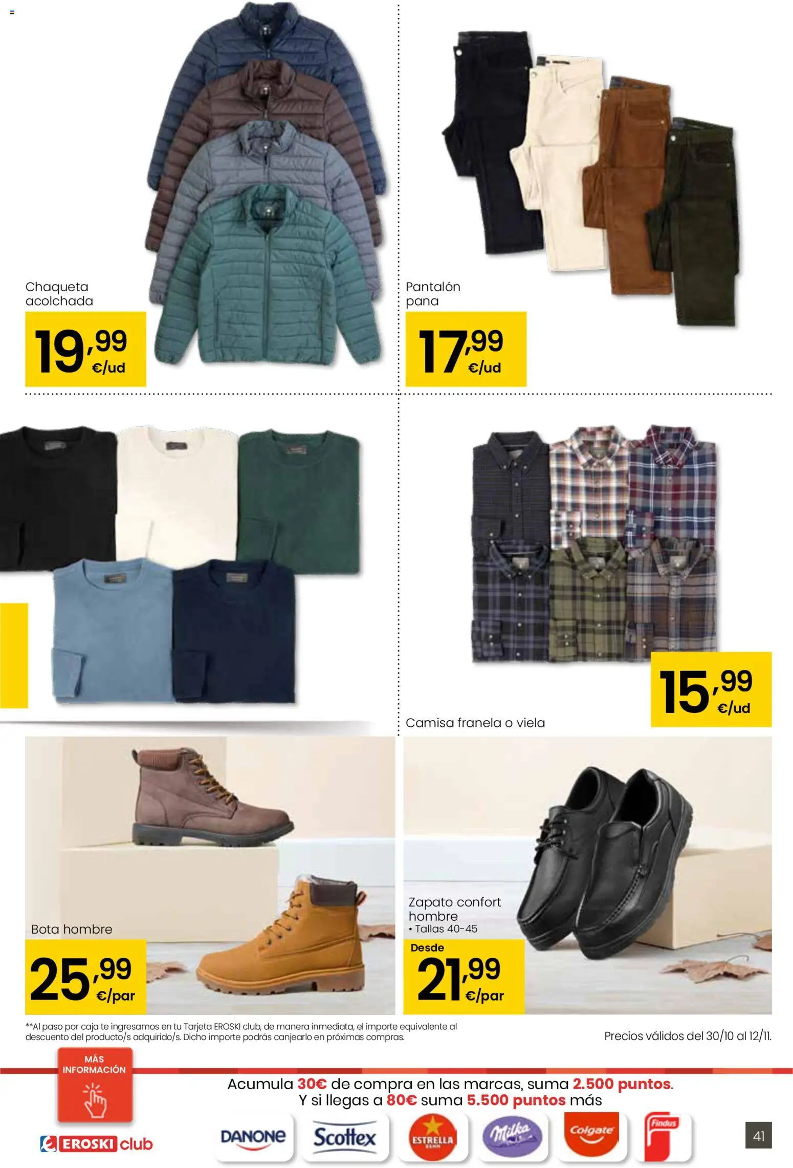 Eroski - 3x2  │ válido desde el 30.10.2025 | Página: 41 | Productos: Camisa, Chaqueta, Té, Caja
