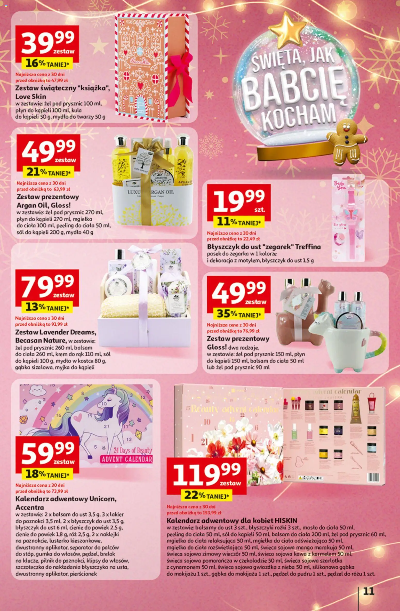Auchan Black Friday od 20.11.2025 | Strona: 11 | Produkty: Pierścionek, Cienie do powiek, Mydło, Sól