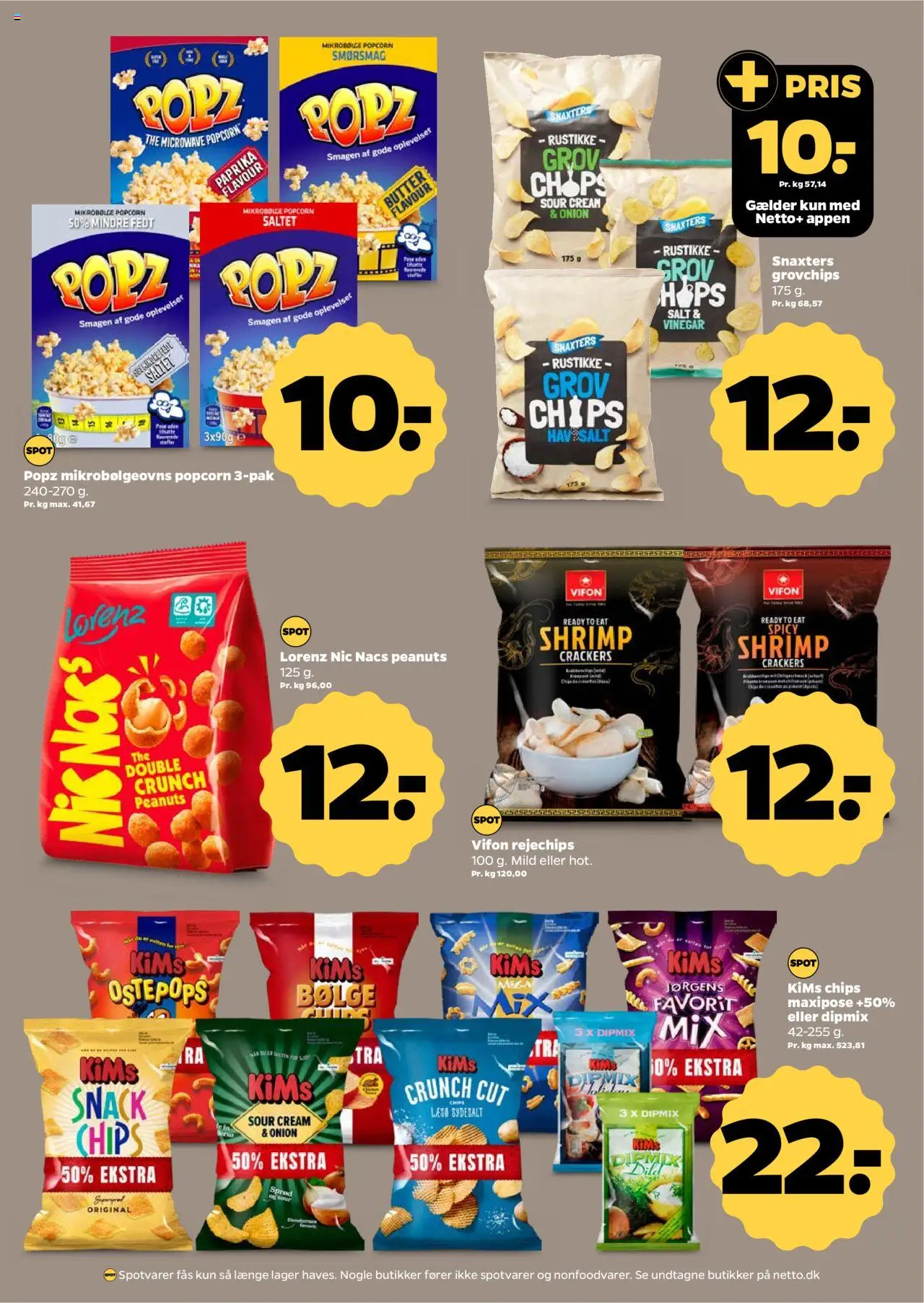 Netto Tilbudsavis gyldig fra 02.08.2025 | Side: 20 | Produkter: Chips, Popcorn, Salt, Paprika