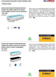 Anteprima del volantino Eurobrico Piscine Fuori Terra con Struttura catalogo valido a partire dal 23.07.2025 | Pagina: 6 | Prodotti: Scaletta, Piscina, Terra
