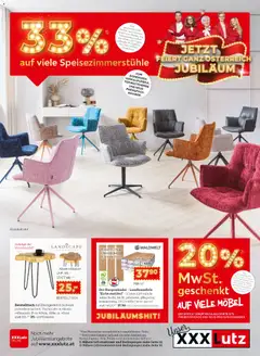XXXLutz Spiesezimmerstühle ab 28.10.2025 gültig
