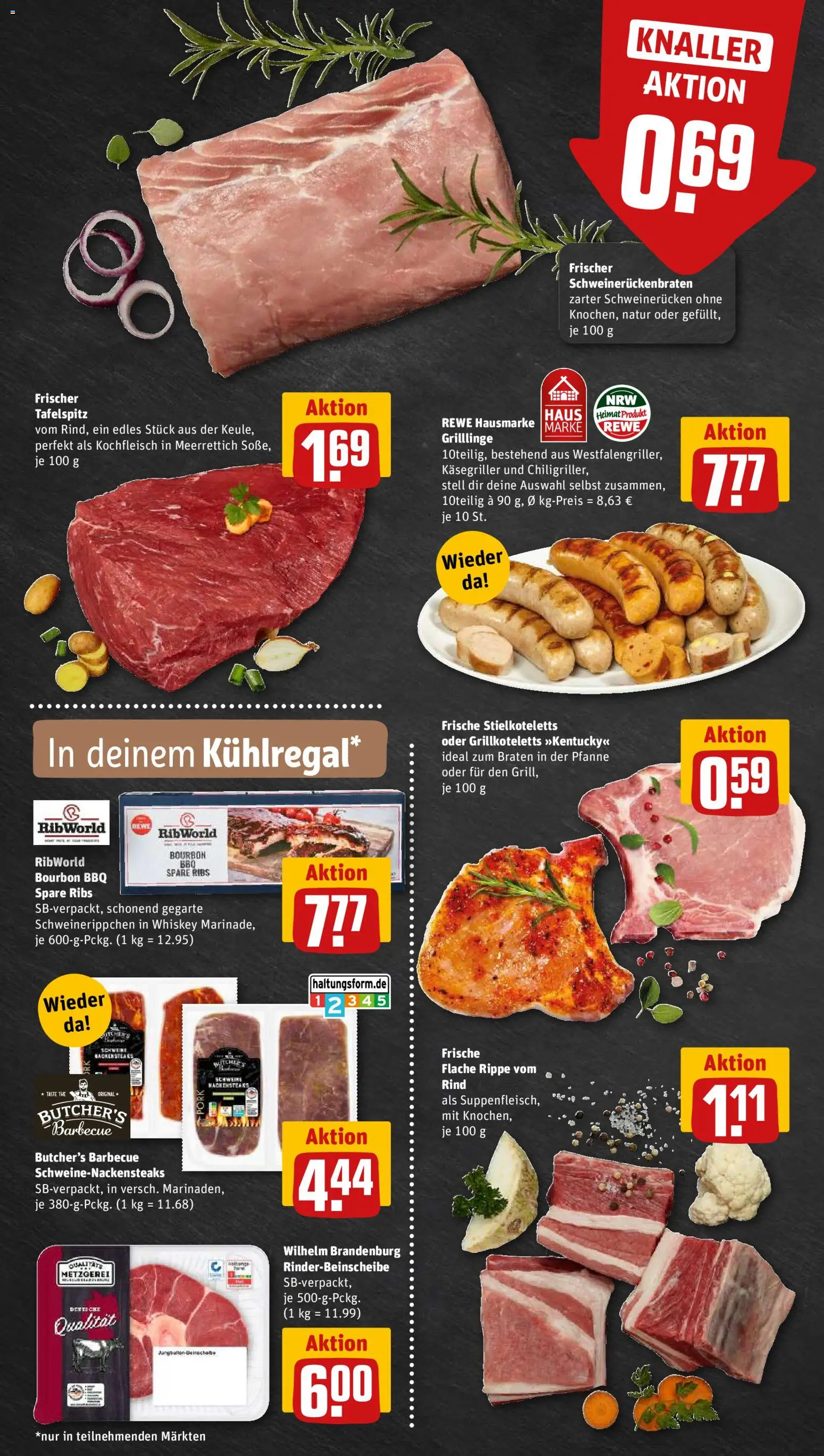 Rewe ihr Kaufpark Prospekt 	 – gültig ab 23.03.2026 | Seite: 6 | Produkte: Spare ribs, Schweinerucken, Bourbon, Whiskey