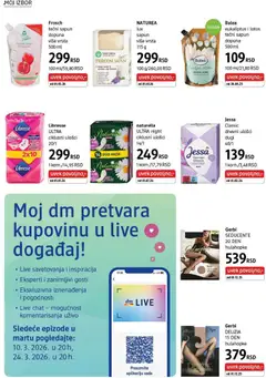 DM Drogerie katalog - pregled DM Drogerie kataloga - važi od 01.03.2026 | Strana: 30 | Proizvode: Tečni sapun, Mleko, Ulje, Sapun