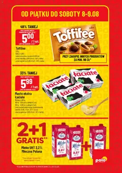 POLOmarket Gazetka - Super Hity od 07.08.2025 | Strona: 7 | Produkty: Toffifee, Mleko, Masło