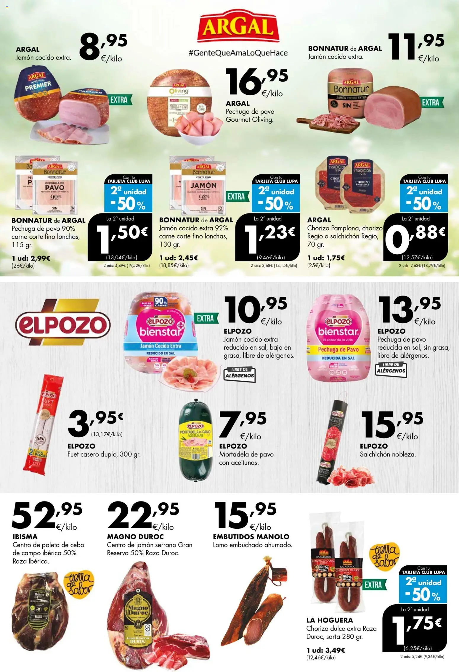 Lupa Supermercados folleto │ válido desde el 13.11.2025 | Página: 8 | Productos: Jamón, Jamón cocido, Νυχτικό, Mortadela