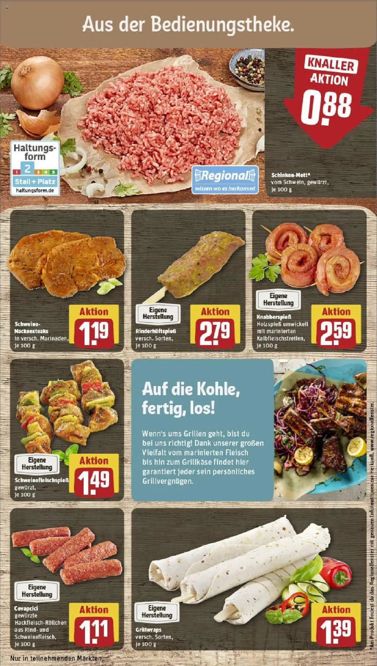 Rewe prospekt Hannover	 - gültig ab dem 22.06.2025 | Seite: 10 | Produkte: Nackensteaks, Cevapcici, Fleisch