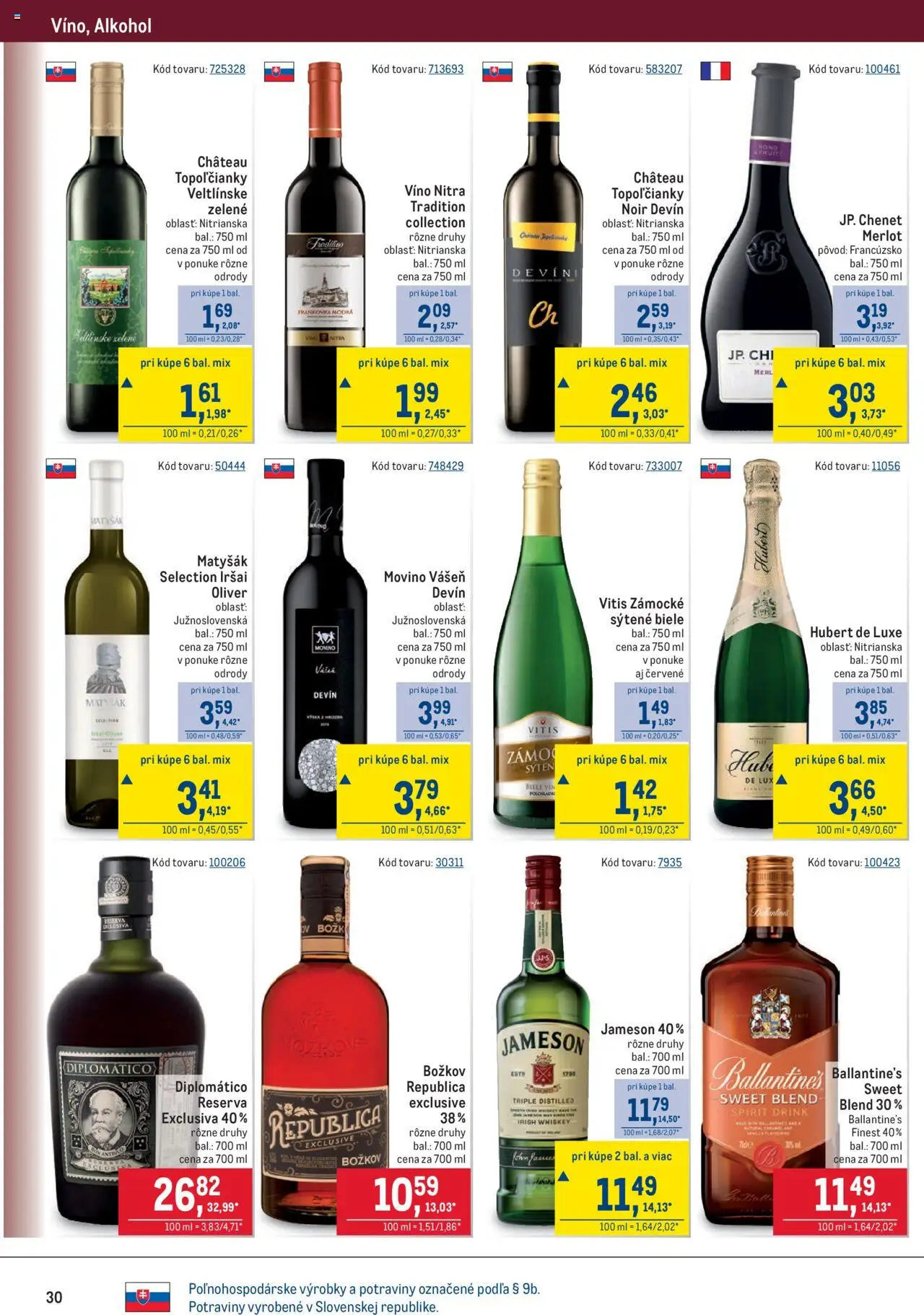 Metro maloobchod │ platný od 18.06.2025 | Strana: 30 | Produkty: Víno, Republica, Alkohol, Rum